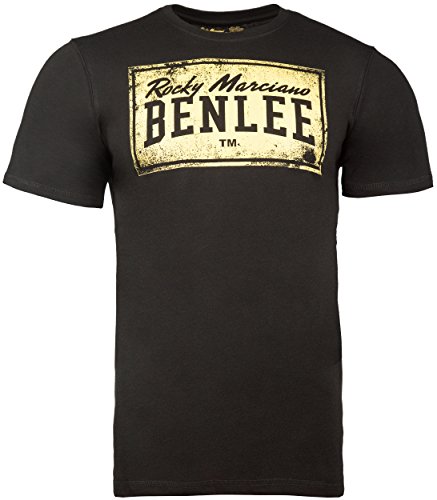 BENLEE Herren T-Shirt Normale Passform BOXLABEL Black L von BENLEE Rocky Marciano
