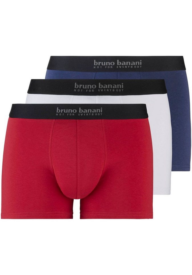 Bruno Banani Boxershorts Short 3Pack Energy Cotton (Packung, 3er-Pack) mit Schriftzug am Bund von Bruno Banani