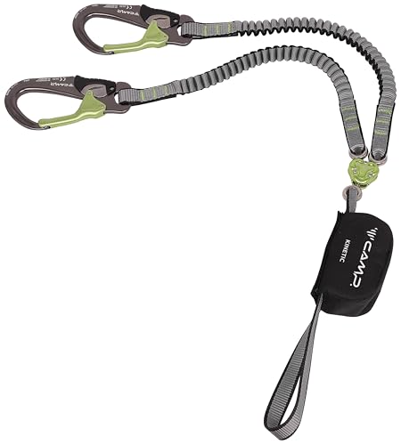 CAMP Kinetic Gyro Rewind Pro Grau - Effektives Funktionelles Klettersteig-Set, Größe 95-115 cm - Farbe Grey - Green von CAMP