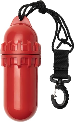 CRESSI Unisex-Adult Dry Box 130Mm Red Kunststoffgehäuse mit Wasserdichtem Verschluss zum Schutz von Gegenständen beim Tauchen, Rot von Cressi