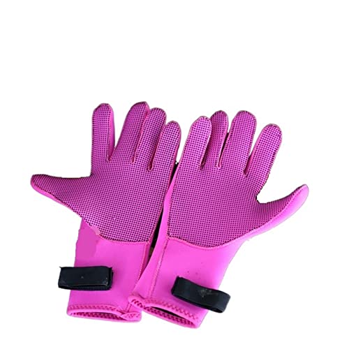 Neoprenanzug-Handschuhe Tauchhandschuhe 3 mm Neopren Kratzfest Hält warm for Schnorcheln Paddeln Surfen Kanufahren Speerfischen Skifahren Wassersport Zum Schnorcheln, Schwimmen, Tauchen ( Color : Pink von GEJUAN