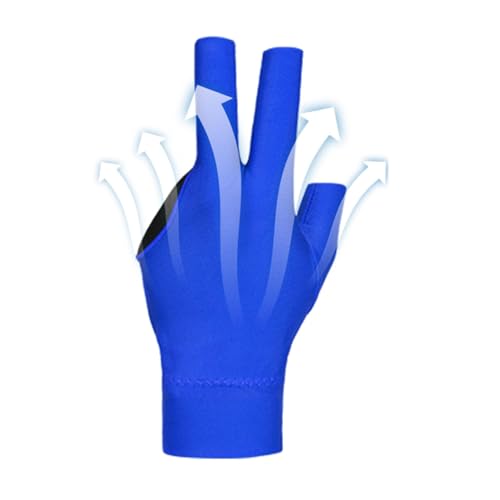 Billardhandschuhe für Damen,Professionelle Poolhandschuhe Billard - Drei-Finger-Pool-Handschuhe Universal-Queue-Sporthandschuhe - Billard-Trainingshandschuhe, 3-Finger-Billard-Handschuhe, Pool-Queue-H von Generisch