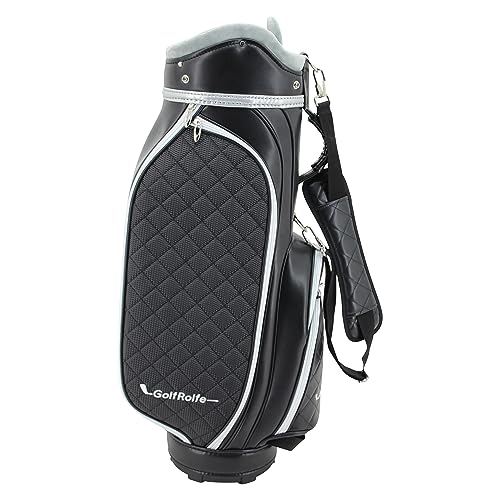 GolfRolfe 14286 Golfbag schwarz - Design Golftasche Caddybag Sporttasche Cartbag von GolfRolfe