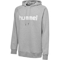 hummel GO Baumwoll Logo Hoodie Herren grey melange 3XL von Hummel