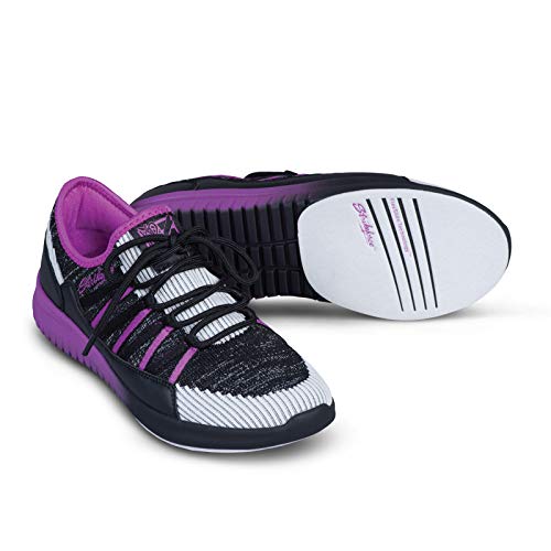 KR Strikeforce Jazz Black/Purple Leichter Damen Bowlingschuh mit Comfort Fit Technologie von KR