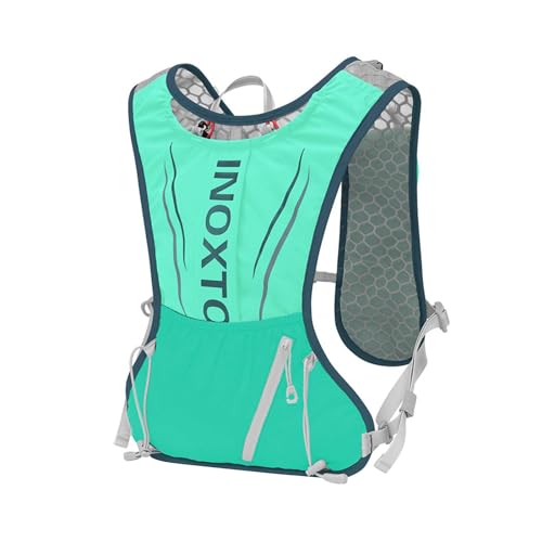 MagiDeal Trinkweste Trinkrucksack Verstellbare Sporttasche Atmungsaktiv Laufausrüstung Rucksack Laufweste für Camping Motorradfahren , Grün von MagiDeal