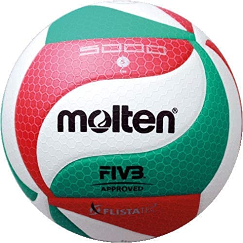 Molten Top Wettspielball-V5M5000-DE weiß/grün/rot 5 von Molten