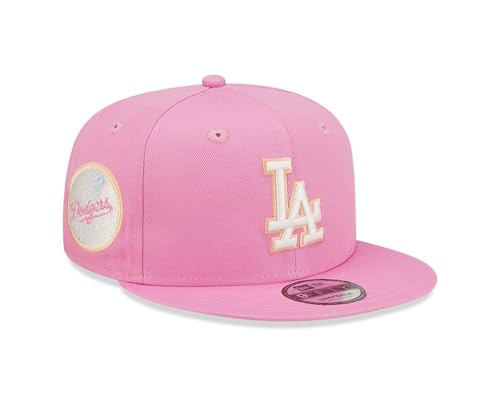 New Era Los Angeles Dodgers MLB Pastel Patch Lightpink 9Fifty Snapback Cap - S-M (6 3/8-7 1/4) von New Era