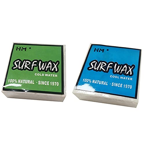 Pyugxab 2 x Anti-Rutsch-Surfwachs, universelles Surfbrett, Skimboard, Skateboard-Wachs, Surfbrett, Kaltwasserwachs und kaltes Wasserwachs von Pyugxab