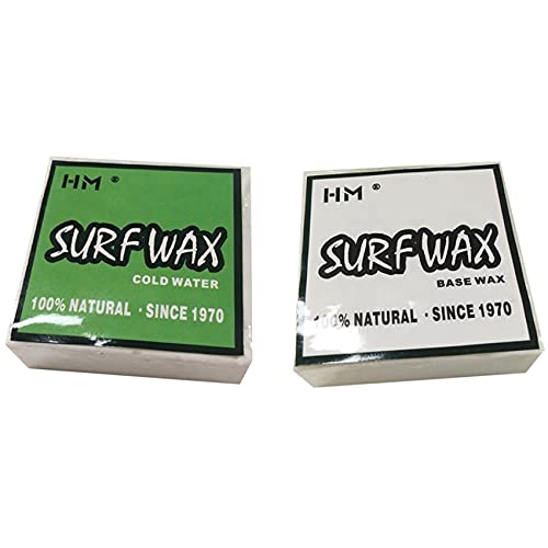 Pyugxab 2 x Anti-Rutsch-Surfwachs, universelles Surfbrett, Skimboard, Skateboard-Wachs, Surfbrett-Zubehör, Kaltwasserwachs und Basiswachs von Pyugxab