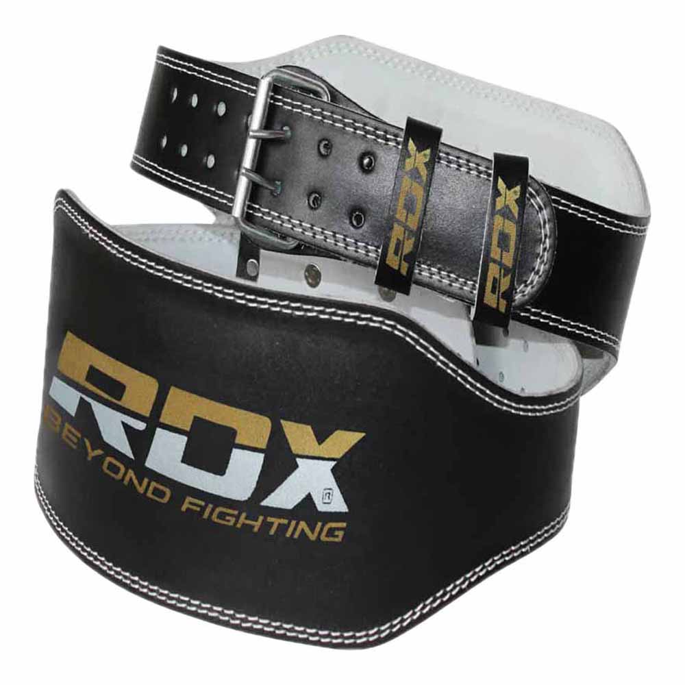 Rdx Sports 6´´ Leather Belt Schwarz 2XL von Rdx Sports