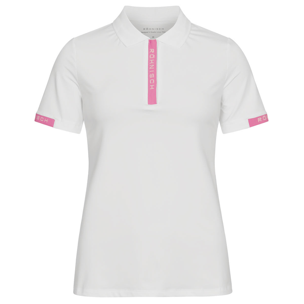 Röhnisch Womens Abby Golf Polo Shirt, Female, White, Medium | American Golf von Röhnisch