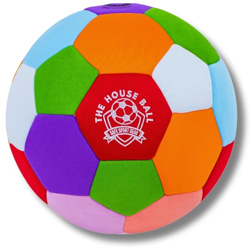 Safe Sport Gear The House Ball – der Originale, Weiche und Sichere Hallenfußball Größe 4 - Perfekter Fussball Kinder – Lustiger Kinderfußball - Fußball für Ihr Zuhause von Safe Sport Gear
