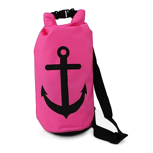 Sonia Originelli 20 Liter Seesack Anker Wasserfest Trockensack Survival Bag Farbe Pink von Sonia Originelli