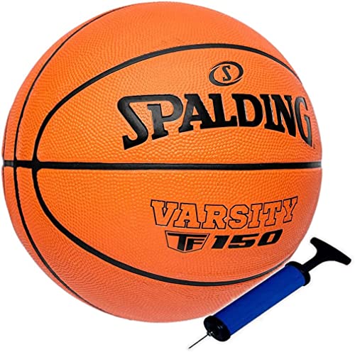 Spalding Basketball Outdoor für Kinder wetterfest Größe 5 + Ballpumpe von Spalding