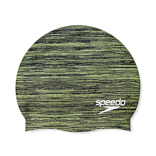 Speedo Unisex-Erwachsene Badekappe Silikon Elastomeric, Remix Limettenstanzer, Einheitsgröße von Speedo