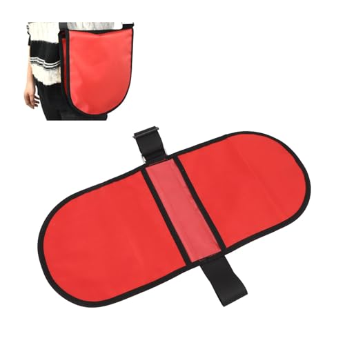 Sxhlseller Tragetasche für Diskus und Diskusschüsse, High School Leichtathletik Diskustragetasche mit Verstellbarem Riemen für 2 Diskus (Rot) von Sxhlseller