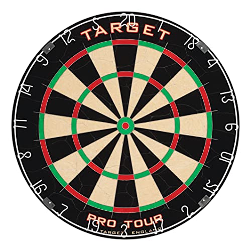 Target Darts Pro Tour Dartboard Klassische, Mehrfarbig, Stanadard Dartscheibe von Target Darts
