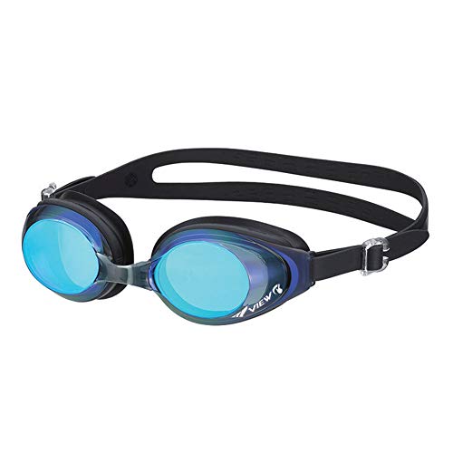 VIEW Swimming Gear V-630ASA SWIPE Fitness-Schwimmbrille, Blau/Schwarz, verspiegelte Gläser von TUSA