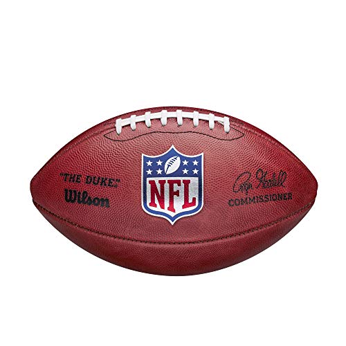 Wilson American Football NFL The Duke, Offizielle NFL-Größe, Horween-Leder, braun von Wilson