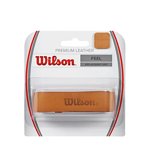 Wilson Basisgriffband Premium Leather Replacement Grip, Mehrfarbig/braun, One Size, WRZ420100 von Wilson