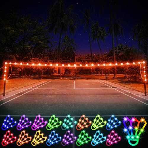 YepItIs Badminton-Netzlicht, 16 Farben, 4 Modi, Volleyballspiel bei Nacht, tolle Ergänzung zu LED-Federbällen für Netz bis zu 4.2 m (Netz nicht im Lieferumfang enthalten) von YepItIs