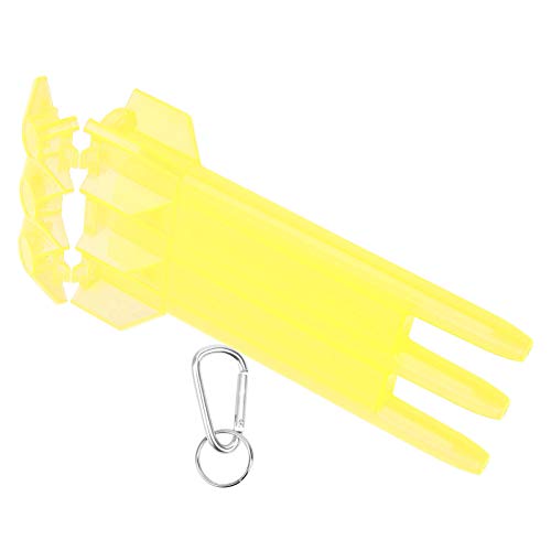 01 Dart Case, Professionelle Dart Aufbewahrungsbox 3 Hülle Einfach zu tragen Universell Tragbar Hochwertiges ABS für alle Arten von Darts im Freien(Yellow) von 01
