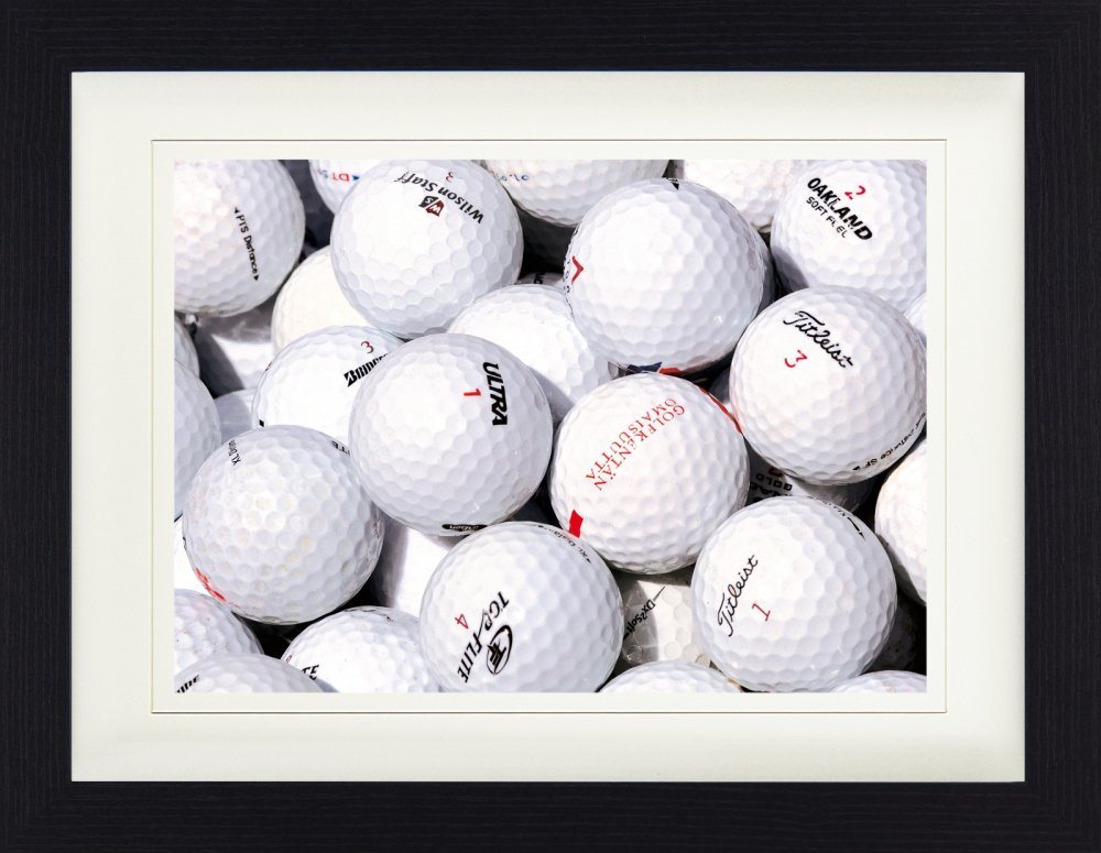 1art1 Bild mit Rahmen Golf - Golfbälle von 1art1