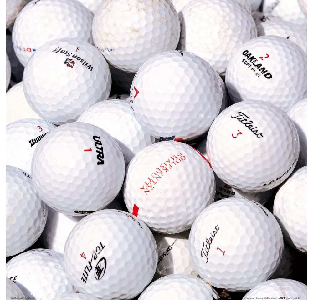 1art1 Kunstdruck Golf - Golfbälle von 1art1