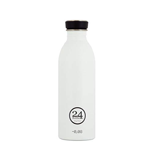 24 Bottles Urban Bottle Trinflasche aus lebensmittelechtem Edelstahl in der Farbe White, 500ml von 24Bottles