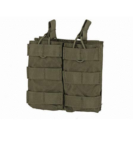 8FIELDS MOLLE Modular Open Top Double M4/AR15 5.56 MagPouch Magazintasche Airsoft Military Army (Olive) von 8FIELDS