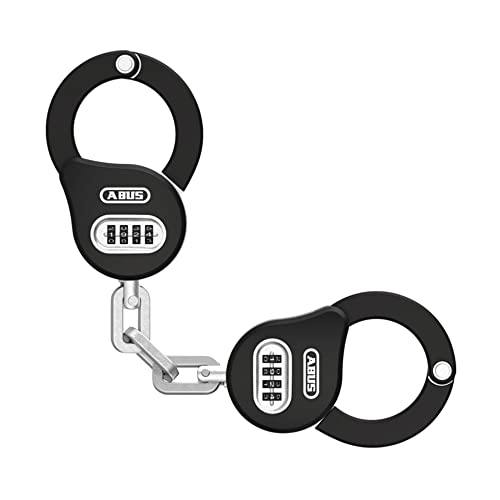 ABUS Handschellenschloss Chain Claw 10 – Fahrradschloss zur Sicherung von Fahrrad, E-Scooter und Roller – 47 cm lang – mit Zahlencode – Schwarz von ABUS