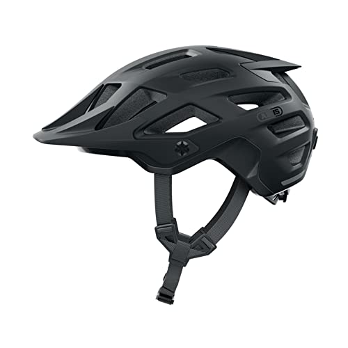 ABUS MTB-Helm Moventor 2.0 - komfortabler Fahrradhelm fürs Gelände - All-Mountain-Helm - für Damen und Herren - Schwarz Matt, S von ABUS