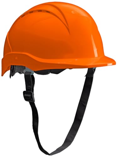 ACE Patera Bauhelm - Robuster Schutzhelm für BAU & Industrie - EN 397 - mit Einstellbarer Belüftung - Orange von ACE