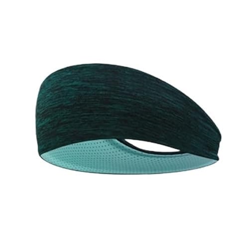 Sport-Stirnband for Damen, Lauf-Stirnband for Herren, geeignet for Laufen, Radfahren, elastisches Schweiß-Haarband (Color : Blackish Green) von AD-BCrbgen
