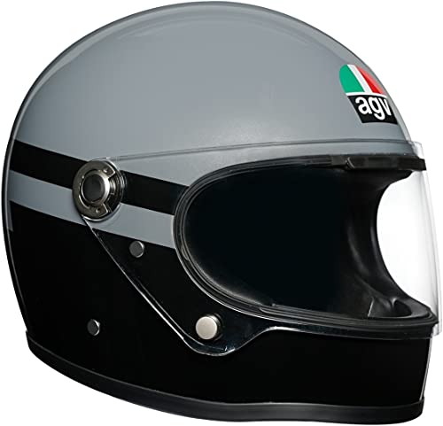 AGV Herren X3000 Motorrad Helm, Superba Grau/Schwarz, XXL von AGV