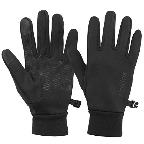 ALPIDEX rutschfeste Handschuhe Touchfunktion Warme Fahrrad Winterhandschuhe Laufhandschuhe, Größe:L von ALPIDEX
