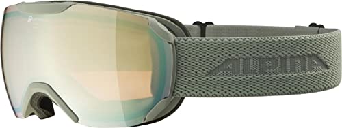 ALPINA PHEOS S Q - Verspiegelte, Kontrastverstärkende & Polarisierte Skibrille Mit 100% UV-Schutz Für Erwachsene von ALPINA