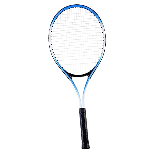 AMONIDA 27-Zoll-Tennisschläger, Leichter, Rutschfester Wettkampf-Trainings-Einzel-Tennisschläger, Komfortabler Griff, Exquisite Verarbeitung für den Spielplatz (Blau) von AMONIDA