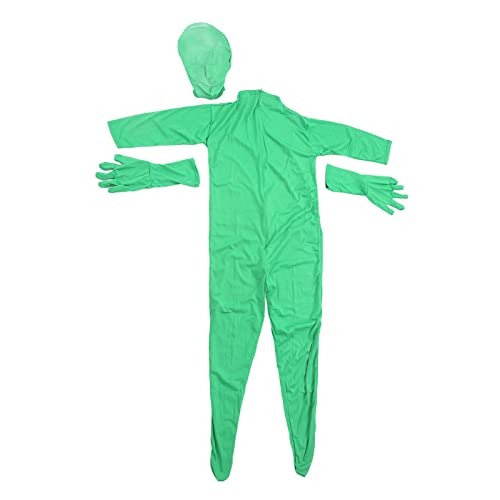 Bildschirmanzug, Geteilter Green-Screen-Anzug Einfach zu Tragen Breite Anwendung mit Folienreißverschluss (170cm) von AMONIDA