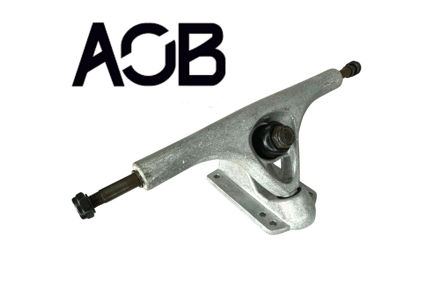AOB Skateboard AOB Longboard Drop Achse 180mm 48° Stone Grind Silber von AOB