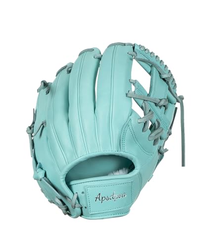 APSDPOA Baseball-Handschuhe, 100 % amerikanischer Premium, KIP, Softball-Handschuh für Erwachsene, Herren, Damen, Jugendliche, Mädchen, Jungen, Infielder, Outfielder, rosa lila Punkte, 30,5 cm, für von APSDPOA