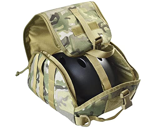 AQ zxdc Taktische Helmtasche, MOLLE Clamshell Helmtasche Pack, Leichte Gepolsterte Aufbewahrungstasche, für Den Transport Von Airsoft Fast Mich Helmen,Cp von AQ zxdc