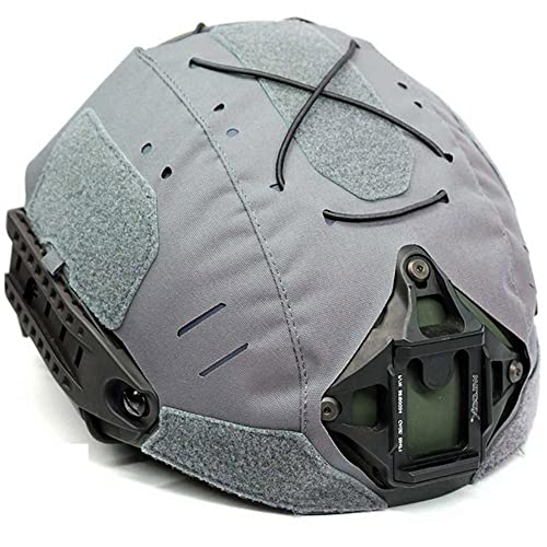 AQzxdc Airframe (AF) Airsoft Helm Cover, mit Elastischen Befestigungsgurten, 700D Nylon Wasserdichtes Material, Nur für Airframe Kampfhelme,Grau von AQzxdc