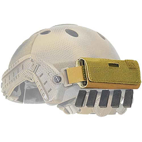 AQzxdc Airsoft Tactical Helm Battery Balancing Pouch Gegengewicht, mit fünf Gegenblöcken, für OPS Core Fast BJ PJ Mich Tactical Helmet Accessory,Beige von AQzxdc