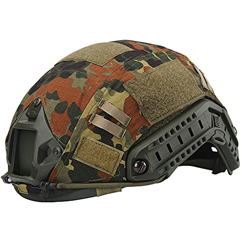 AQzxdc Tactical Helmet Cover, Airsoft Military Nylon Helmtuch, Helm Outdoor Staubschutzhülle ​für Fast MH/PJ/BJ Helm (Kein Helm),Ab von AQzxdc