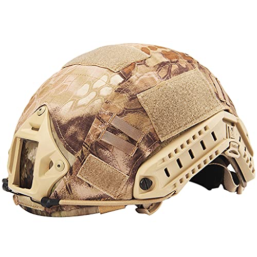 AQzxdc Tactical Helmet Cover, Airsoft Military Nylon Helmtuch, Helm Outdoor Staubschutzhülle ​für Fast MH/PJ/BJ Helm (Kein Helm),Ag von AQzxdc