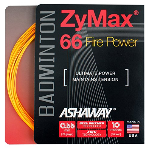 Ashaway Zymax 66 Fire Power Badminton-Set, Orange von ASHAWAY