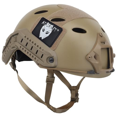 ATAIRSOFT PJ Stil Verstellbar Einstellbarer SWAT Schneller Helm für Armee Militär CQB Kampf Taktisch Paintball (DE,M)… von ATAIRSOFT