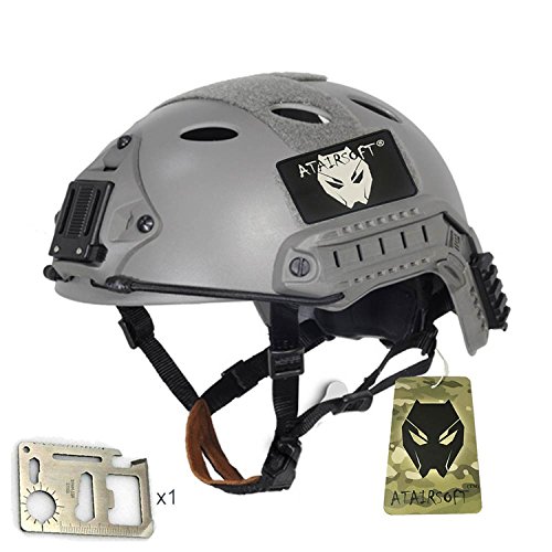 ATAIRSOFT PJ Stil Verstellbar Einstellbarer SWAT Schneller Helm für Armee Militär CQB Kampf Taktisch Paintball (FG,XL) von ATAIRSOFT